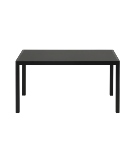 STÓŁ WORKSHOP MUUTO - 140X92 CM, BLACK LINOLEUM/BLACK