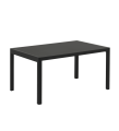 STÓŁ WORKSHOP MUUTO - 140X92 CM, BLACK LINOLEUM/BLACK