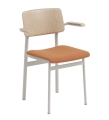 KRZESŁO TAPICEROWANE LOFT CHAIR W. ARMREST MUUTO Z PODŁOKIETNIKAMI różne warianty