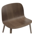 KRZESŁO VISU LOUNGE CHAIR MUUTO - CIEMNOBRĄZOWE