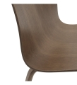 KRZESŁO VISU LOUNGE CHAIR MUUTO - CIEMNOBRĄZOWE