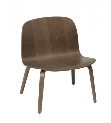 KRZESŁO VISU LOUNGE CHAIR MUUTO - CIEMNOBRĄZOWE