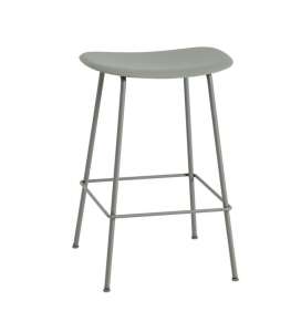 HOKER FIBER COUNTER STOOL / TUBE BASE H: 65CM MUUTO - BLADOZIELONY