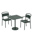 Stolik Linear Steel Café Table 70 x 70 h: 73 cm MUUTO różne warianty