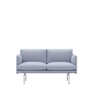 SOFA STUDIO 140 CM OUTLINE MUUTO - ALUMINIOWA PODSTAWA, WYSOKOŚĆ SIEDZENIA 45CM, RÓŻNE KOLORY