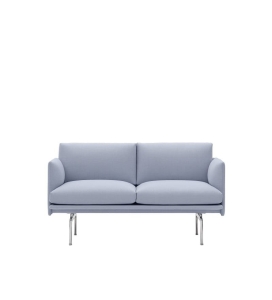 SOFA STUDIO 140 CM OUTLINE MUUTO - ALUMINIOWA PODSTAWA, WYSOKOŚĆ SIEDZENIA 45CM, RÓŻNE KOLORY
