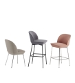 HOKER TAPICEROWANY OSLO BAR STOOL MUUTO - 75 CM, RÓŻNE KOLORY