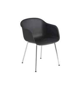 FOTEL FIBER ARMCHAIR TUBE BASE CHROM MUUTO - RÓŻNE KOLORY