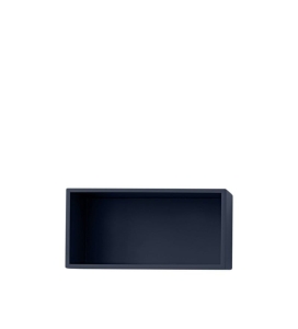 PÓŁKI MODUŁOWE MINI STACKED 2.0 MUUTO - ELEMENTY W KOLORZE MIDNIGHT BLUE