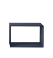 REGAŁ MODUŁOWY STACKED 2.0 MUUTO - ELEMENTY MIDNIGHT BLUE OTWARTE