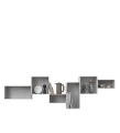 PÓŁKI MODUŁOWE MINI STACKED 2.0 MUUTO - ELEMENTY JASNOSZARE