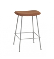 HOKER TAPICEROWANY FIBER COUNTER STOOL / TUBE BASE H: 65CM MUUTO - RÓŻNE KOLORY