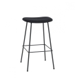 HOKER TAPICEROWANY FIBER BAR STOOL / TUBE BASE H: 75CM MUUTO - RÓŻNE KOLORY