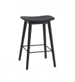 HOKER NA DREWNIANEJ PODSTAWIE FIBER COUNTER STOOL / WOOD BASE H: 65CM MUUTO - RÓŻNE KOLORY