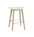 HOKER NA DREWNIANEJ PODSTAWIE FIBER COUNTER STOOL / WOOD BASE H: 65CM MUUTO - RÓŻNE KOLORY