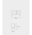 KOMODA Z 2 DRZWIAMI 105 CM REFLECT MUUTO różne warianty