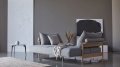 Sofa rozkładana MALLOY dębowe podłokietniki Innovation Living różne warianty