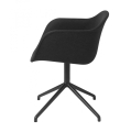 FOTEL TAPICEROWANY NA PODSTAWIE KRZYŻAKOWEJ FIBER ARMCHAIR SWIVEL BASE W. O. RETURN MUUTO - RÓŻNE KOLORY