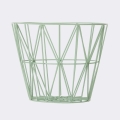 Kosz druciany WIRE ferm Living miętowy L 