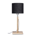 LAMPA STOŁOWA FUJI BAMBUSOWA PODSTAWA, LNIANY ABAŻUR, WIELE KOLORÓW	- IT'S ABOUT ROMI