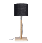 LAMPA STOŁOWA FUJI BAMBUSOWA PODSTAWA, LNIANY ABAŻUR, WIELE KOLORÓW	- IT'S ABOUT ROMI