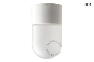 Lampa biała porcelana ze szklanym kloszem light.005.c.w.glass001 Zangra różne warianty