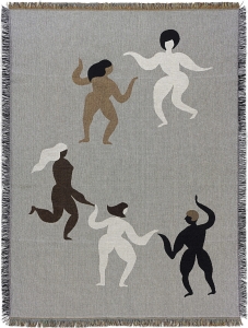 Koc Tapestry 120 x 170 cm szary Ferm Living  