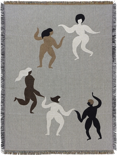 Koc Tapestry 120 x 170 cm szary Ferm Living  