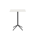 MUUTO stół STILL 75 x 65 biały laminat/czarny, różne wysokości 