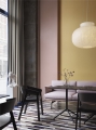MUUTO stół STILL 75 x 65 biały laminat/czarny, różne wysokości 