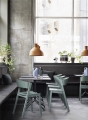 MUUTO stół STILL 75 x 65 biały laminat/biały, różne wysokości