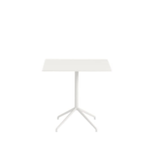 MUUTO stół STILL 75 x 65 biały laminat/biały, różne wysokości
