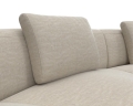 Sofa TORINO 2.5 seater + Chaiselong · Fabric Divine Velvet · Off White FLEXLUX
