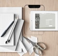  Biurko WORK DESK jesion/białe STRING różne rozmiary 