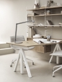 Biurko z regulacją wysokości WORK DESK height adjustable dąb/białe STRING różne rozmiary