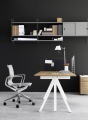 Biurko z regulacją wysokości WORK DESK height adjustable dąb/białe STRING różne rozmiary