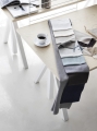  Biurko z regulowana wysokością WORK DESK height adjustable jesion/białe STRING różne rozmiary  