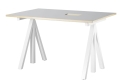  Biurko z regulacją wysokości WORK DESK height adjustable szare linoleum/białe STRING różne rozmiary 