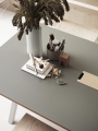  Biurko z regulacją wysokości WORK DESK height adjustable szare linoleum/białe STRING różne rozmiary 