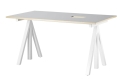  Biurko z regulacją wysokości WORK DESK height adjustable szare linoleum/białe STRING różne rozmiary 