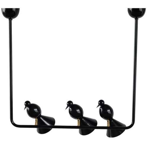 Lampa Wisząca Alouette 3 Bird Czarna Atelier Areti
