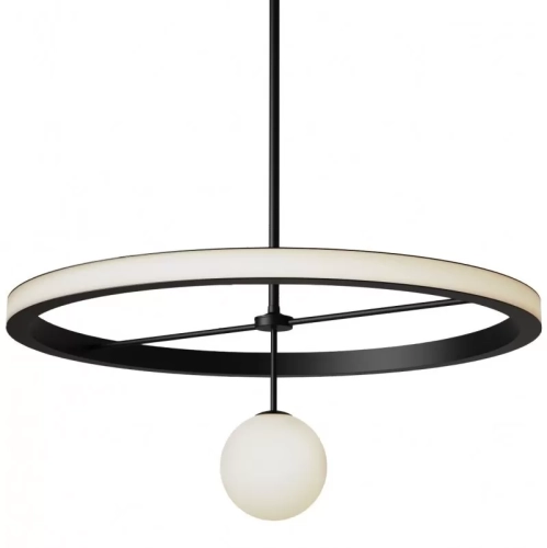 Lampa Wisząca Ring Czarna Atelier Areti