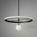 Lampa Wisząca Ring Czarna Atelier Areti