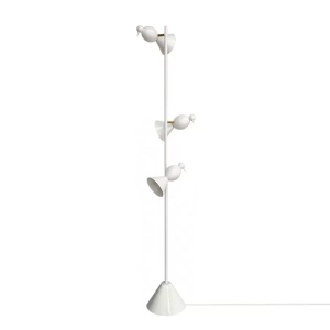 Lampa Podłogowa Alouette 3 Birds Biała Atelier Areti