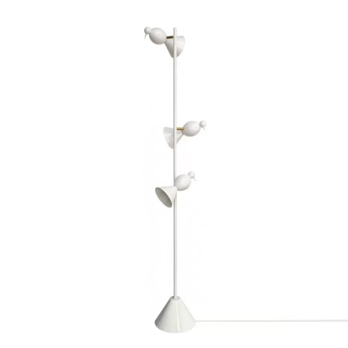 Lampa Podłogowa Alouette 3 Birds Biała Atelier Areti