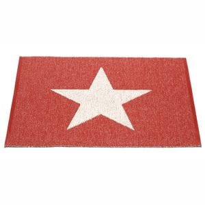 CHODNIK VIGGO SMALL ONE RED / VANILLA 70X90CM  PAPPELINA