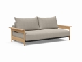 Sofa rozkładana MALLOY dębowe podłokietniki Innovation Living różne warianty