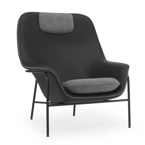 Fotel Drape Wysoki Ultra Leather-Hallingdal Normann Copenhagen