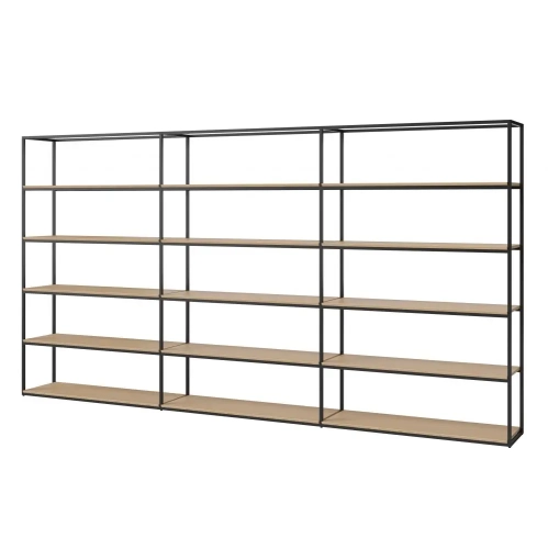 Regał Neutra 368 X H197 Cm Dąb Bielony Bolia