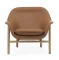 Fotel Drape Niski Ultra Leather Dąb Normann Copenhagen